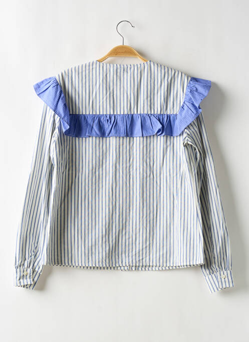 Cămașă croială dreaptă mâneci lungi albastru BLONDIFOX femme