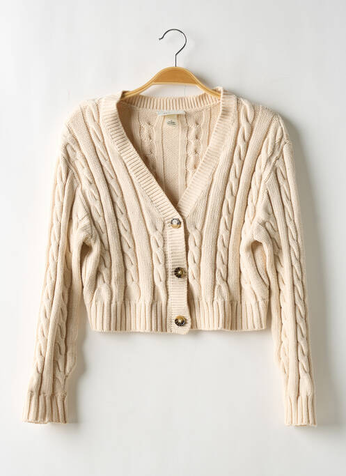 Vestă cu mâneci lungi bej MONKI femeie