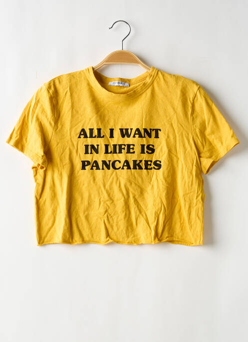 Tricou galben ZARA TRAFALUC femeie