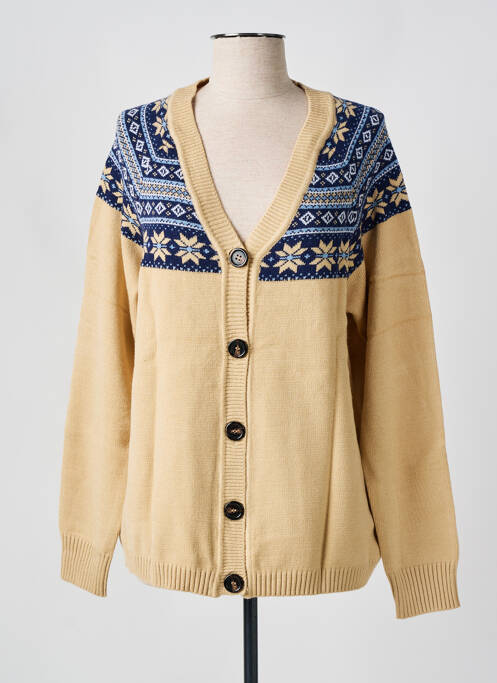 Vestă cu mâneci lungi bej SHEEGO femeie