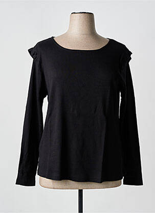 Tricou mâneci lungi mâneci lungi negru SHEEGO femeie