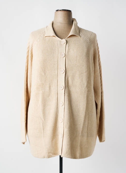 Vestă cu mâneci lungi bej SHEEGO femeie