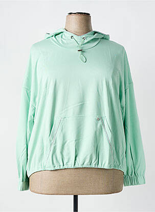 Hanorac cu glugă verde SHEEGO femeie