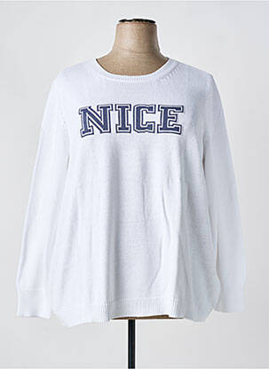 Pulover alb SHEEGO femeie