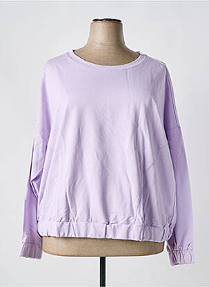 Hanorac țesătură jersey mâneci lungi violet SHEEGO femeie