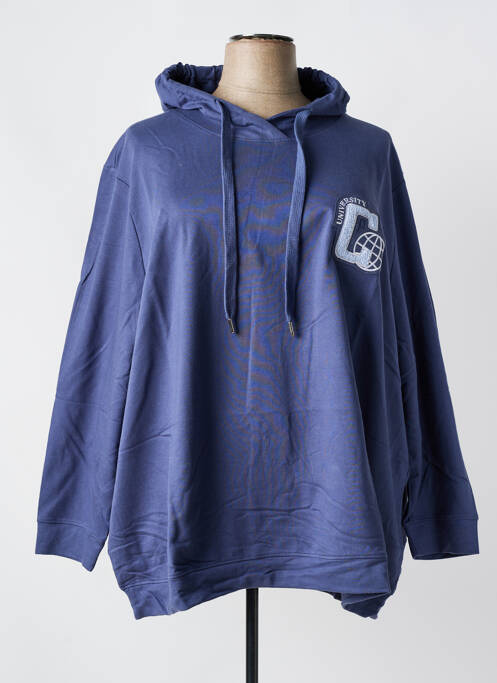 Hanorac cu glugă albastru SHEEGO femeie