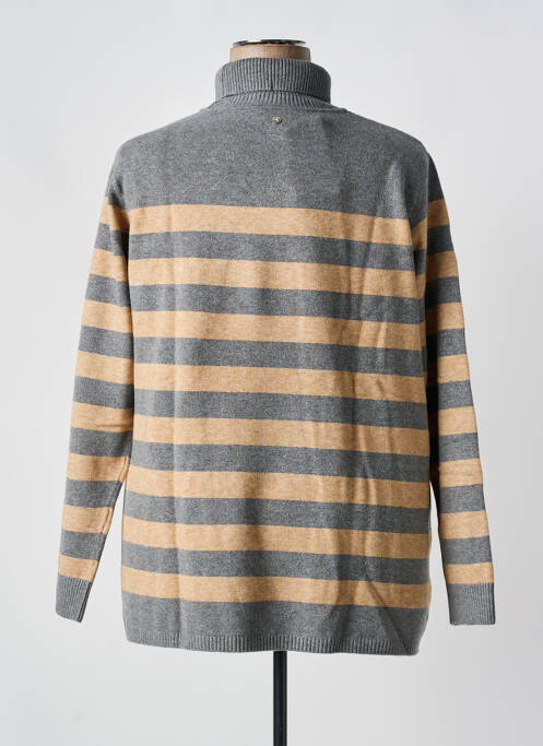 Pulover cu guler înalt gri SHEEGO femeie