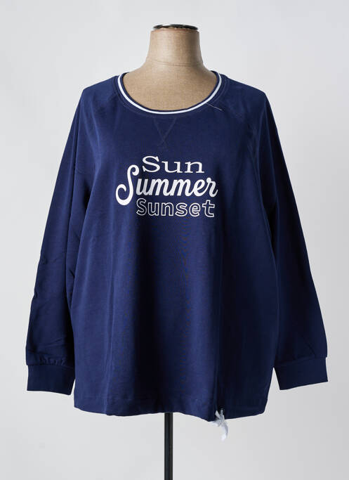 Hanorac țesătură jersey mâneci lungi albastru SHEEGO femme