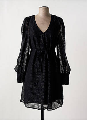 Rochie scurtă mâneci lungi mâneci lungi negru ICHI femeie