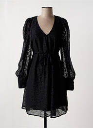 Rochie scurtă mâneci lungi mâneci lungi negru ICHI femeie
