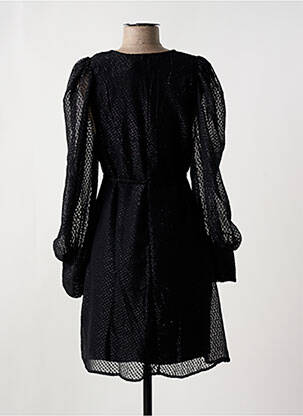 Rochie scurtă mâneci lungi mâneci lungi negru ICHI femeie