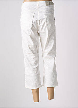 Pantalon trei sferturi buzunare alb CREAM femeie