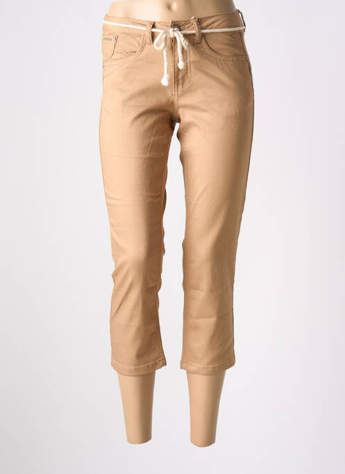 Pantalon trei sferturi bej CREAM femeie