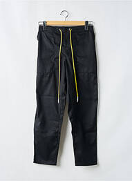 Pantalon drept țesătură poplin mărime normală negru LAURENCE AIRLINE homme