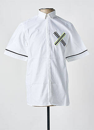 Cămașă cu mâneci scurte alb LAURENCE AIRLINE bărbat