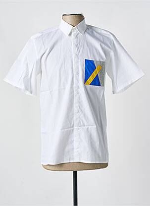 Cămașă cu mâneci scurte alb LAURENCE AIRLINE bărbat