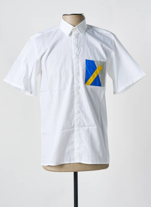 Cămașă cu mâneci scurte alb LAURENCE AIRLINE bărbat