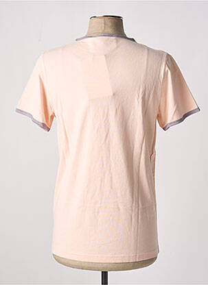 Tricou broderie mâneci scurte roz LAURENCE AIRLINE bărbat
