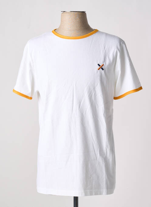 Tricou alb LAURENCE AIRLINE bărbat