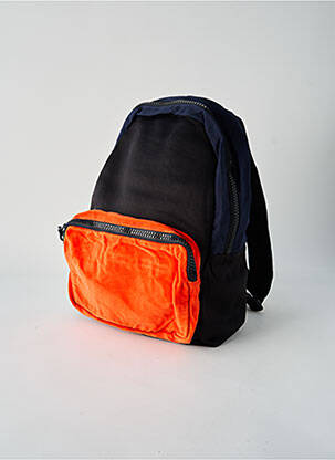 Rucsac efect material satinat portocaliu LAURENCE AIRLINE unisex