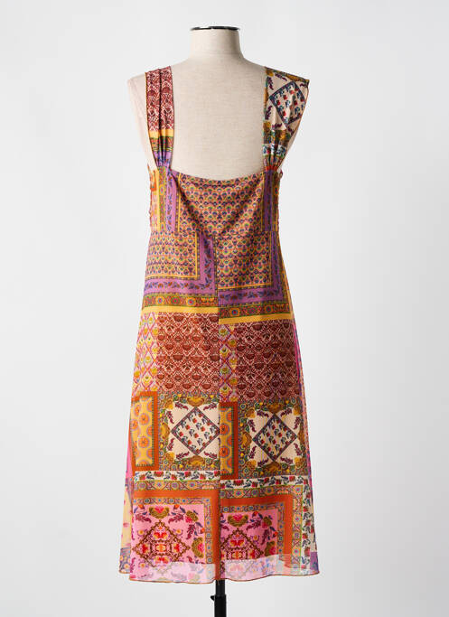 Rochie midi portocaliu QUATRE VINGT JOURS femeie