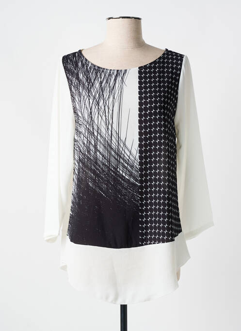 Tunică mâneci lungi negru QUATRE VINGT JOURS femeie