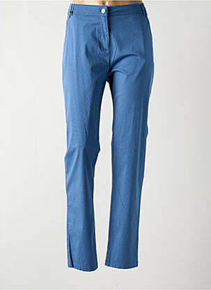 Pantalon slim talie elastică mărime normală albastru AGATHE & LOUISE femeie