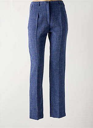 Pantalon slim talie înaltă talie înaltă albastru FRANCE RIVOIRE femeie