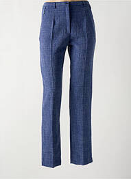 Pantalon slim elasticitate talie înaltă albastru FRANCE RIVOIRE femme