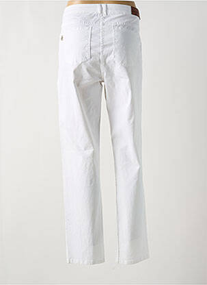 Pantalon slim țesătură poplin mărime normală alb AGATHE & LOUISE femeie