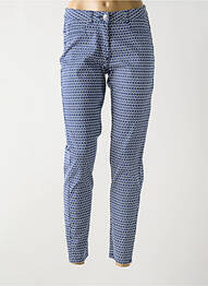 Pantalon 7/8 elasticitate mărime normală albastru BARBARA LEBEK femme