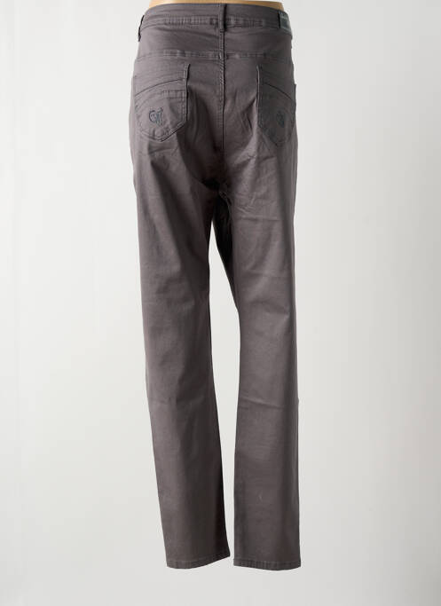 Blugi cu croială slim gri QUATRE VINGT JOURS femeie