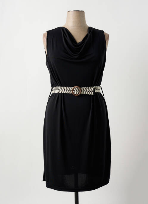 Rochie midi negru QUATRE VINGT JOURS femeie
