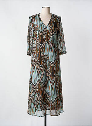 Rochie lungă maro SIGNE NATURE femeie