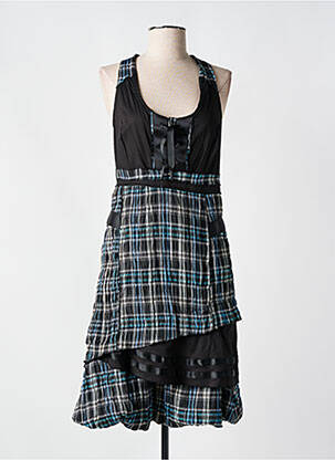 Rochie midi guler rotund bretele subțiri albastru SALT & PEPPER femeie