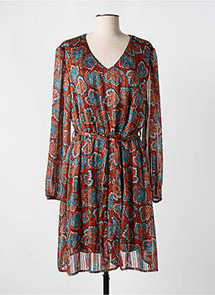 Rochie midi portocaliu SIGNE NATURE femeie