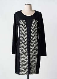 Rochie midi mâneci lungi mâneci lungi negru MALOKA femeie