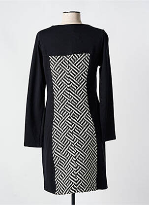 Rochie midi mâneci lungi mâneci lungi negru MALOKA femeie