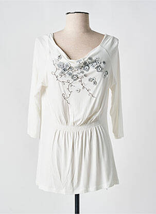 Tunică mâneci lungi bej MAMATAYOE femeie