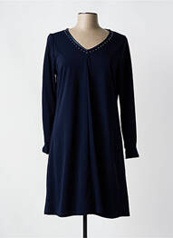 Rochie midi mâneci lungi mâneci lungi albastru MALOKA femme