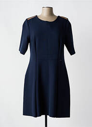 Rochie midi mâneci 3/4 mâneci 3/4 albastru CKS femme