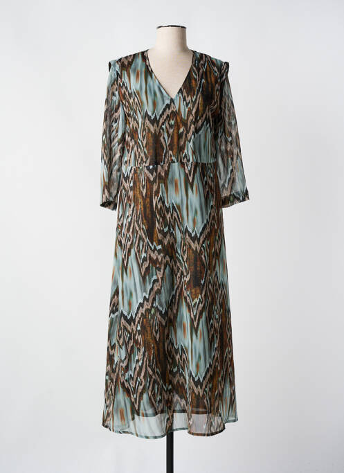 Rochie lungă maro SIGNE NATURE femeie