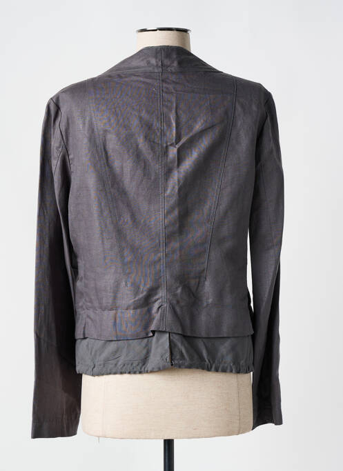 Jachete elegante țesătură crep gri EVA KAYAN femme