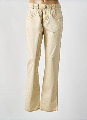 Pantalon slim auriu FRED SABATIER femeie