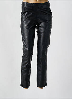 Pantalon 7/8 talie cu cleme mărime normală negru SIGNE NATURE femeie