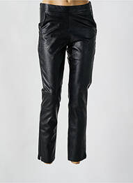 Pantalon 7/8 talie cu cleme mărime normală negru SIGNE NATURE femeie