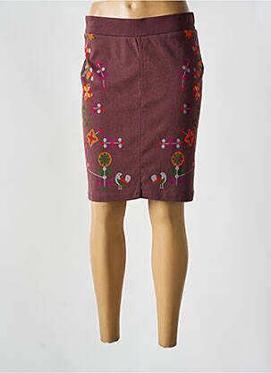 Fustă midi roșu SURKANA femeie