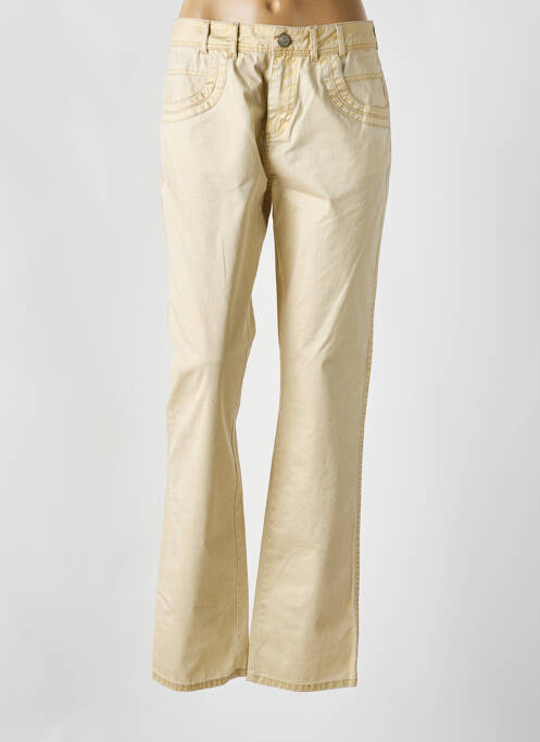 Pantalon slim auriu FRED SABATIER femeie