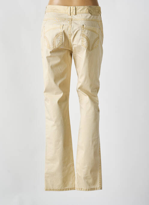 Pantalon slim auriu FRED SABATIER femeie