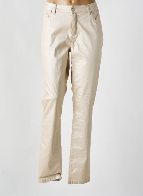 Pantalon slim bej SIGNE NATURE femeie